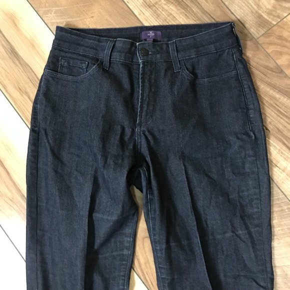 NYDJ Jeans Skinny Stretch Dark Wash Lift Tuck Technology Size 6 - Picture 2 of 8